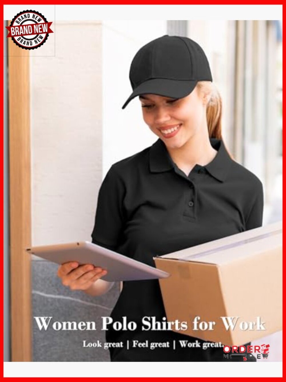 5 Pack Women's Polo Shirts Short Sleeve Moisture Wicking Collared Uniform Work - Picture 5 of 6